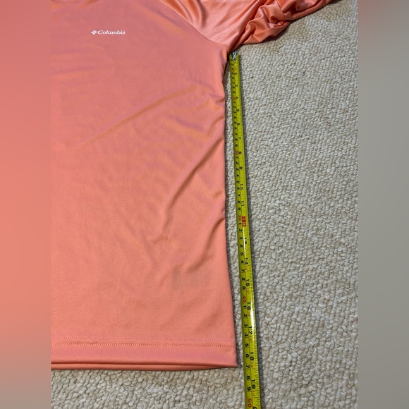 Columbia Men’s XL Omni Shield Hooded t-shirt light orange Outdoor quick dry - Picture 11 of 11